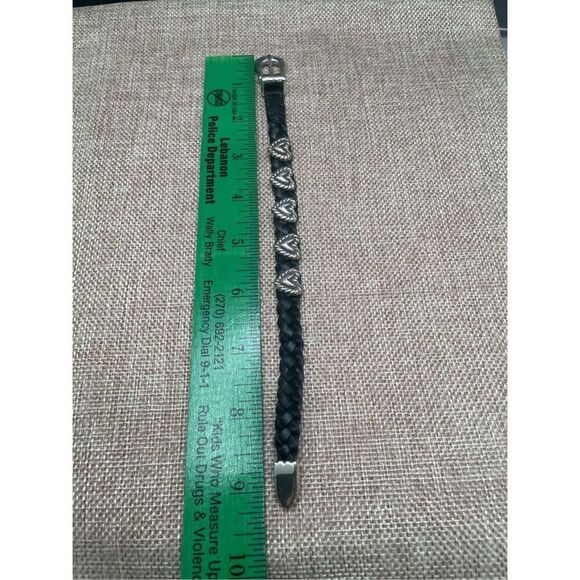 Brighton BANDITS Roped Heart Braid Bandit Bracelet STYLE 07475A Black - Picture 9 of 15